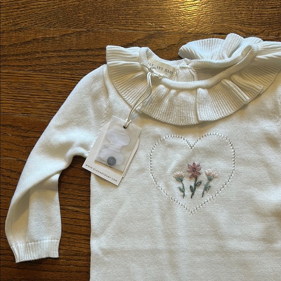 Rio Baby Onesie, White Pointelle main image 0